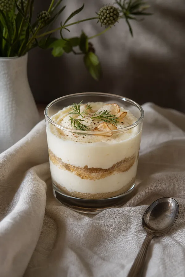 Verrine crème panais