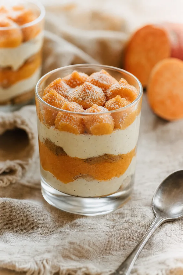 Verrine patate douce vanille